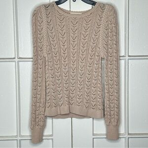 Sezane Maxen Jumper in Cream Organic Cotton